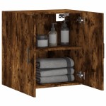 vidaXL Dulap de perete, stejar fumuriu, 60x31x60 cm, lemn compozit