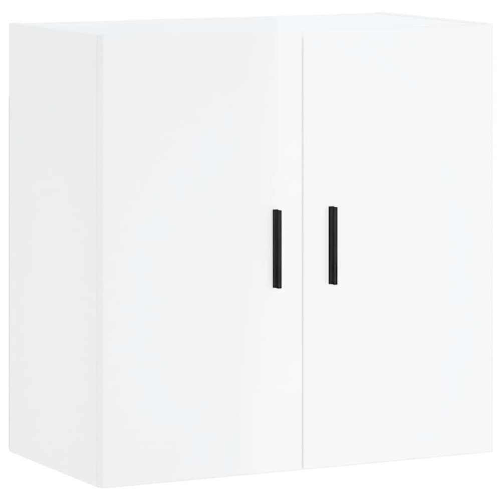 vidaXL Dulap de perete, alb extralucios, 60x31x60 cm, lemn compozit
