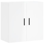 vidaXL Dulap de perete, alb extralucios, 60x31x60 cm, lemn compozit vidaXL Dulap de perete, alb extralucios, 60x31x60 cm, lemn compozit