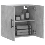 vidaXL Dulap de perete, gri beton, 60x31x60 cm, lemn compozit