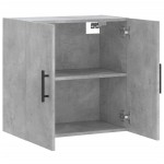 vidaXL Dulap de perete, gri beton, 60x31x60 cm, lemn compozit