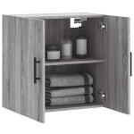vidaXL Dulap de perete, gri sonoma, 60x31x60 cm, lemn compozit