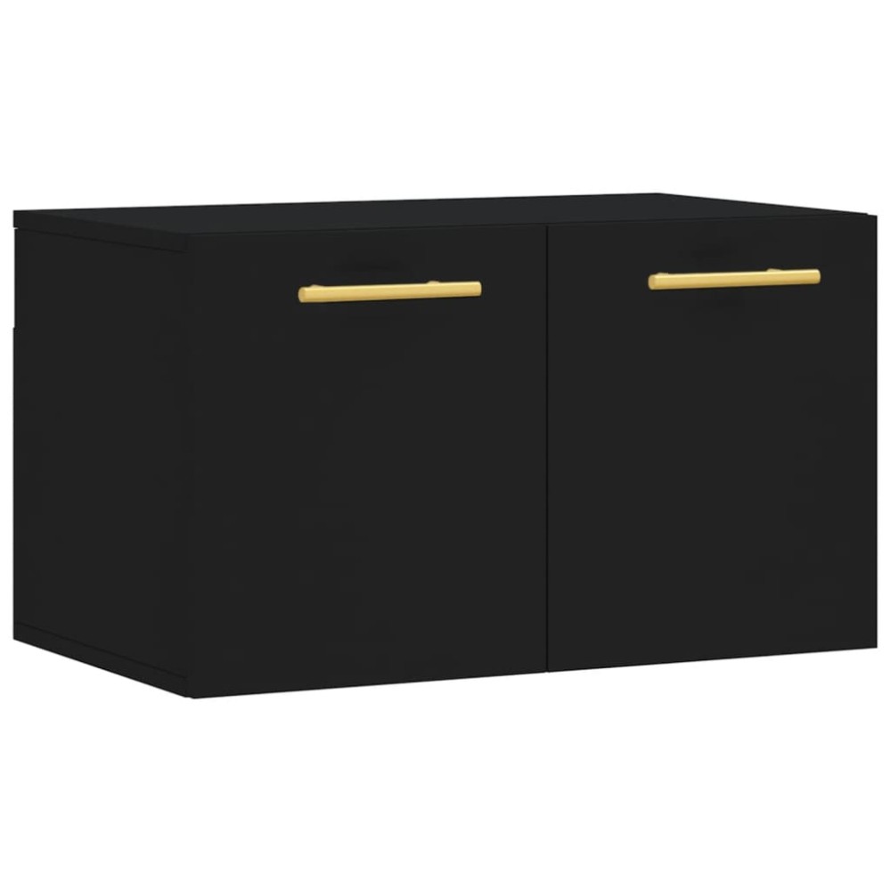 vidaXL Dulap de perete, negru, 60x36,5x35 cm, lemn prelucrat