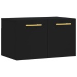 vidaXL Dulap de perete, negru, 60x36,5x35 cm, lemn prelucrat