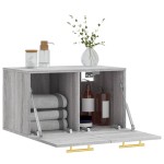 vidaXL Dulap de perete, gri sonoma, 60x36,5x35 cm, lemn prelucrat