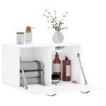 vidaXL Dulap de perete, alb extralucios, 60x36,5x35 cm, lemn compozit vidaXL Dulap de perete, alb extralucios, 60x36,5x35 cm, lemn compozit