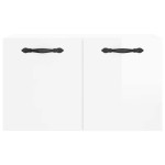 vidaXL Dulap de perete, alb extralucios, 60x36,5x35 cm, lemn compozit vidaXL Dulap de perete, alb extralucios, 60x36,5x35 cm, lemn compozit