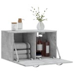 vidaXL Dulap de perete, gri beton, 60x36,5x35 cm, lemn prelucrat