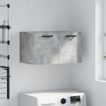 vidaXL Dulap de perete, gri beton, 60x36,5x35 cm, lemn prelucrat