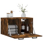 vidaXL Dulap de perete, stejar fumuriu, 60x36,5x35 cm, lemn prelucrat