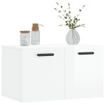 vidaXL Dulap de perete, alb extralucios, 60x36,5x35 cm, lemn compozit