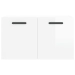 vidaXL Dulap de perete, alb extralucios, 60x36,5x35 cm, lemn compozit