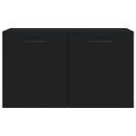 vidaXL Dulap de perete, negru, 60x36,5x35 cm, lemn prelucrat