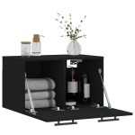 vidaXL Dulap de perete, negru, 60x36,5x35 cm, lemn prelucrat