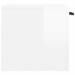 vidaXL Dulap de perete, alb extralucios, 60x36,5x35 cm, lemn compozit