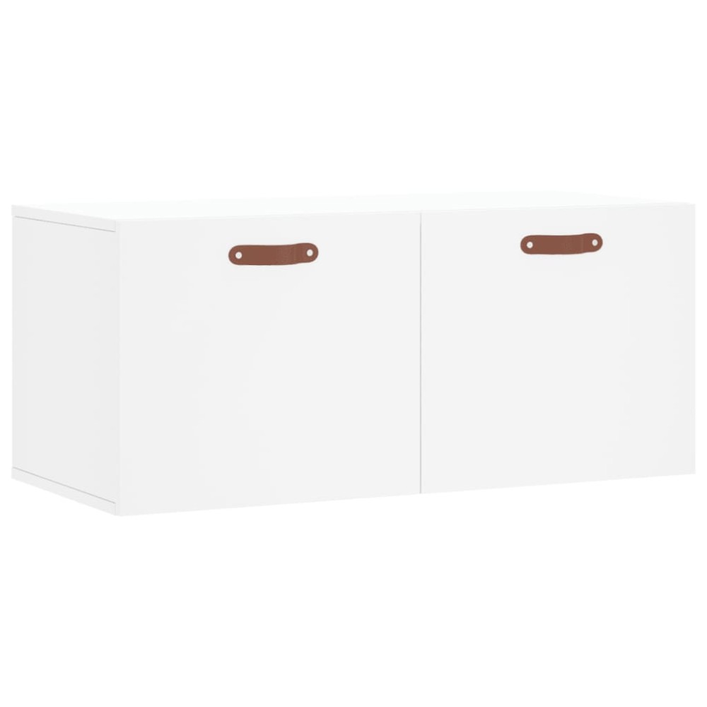 vidaXL Dulap de perete, alb, 80x36,5x35 cm, lemn compozit