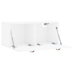 vidaXL Dulap de perete, alb extralucios, 80x36,5x35 cm, lemn compozit