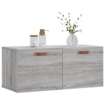 vidaXL Dulap de perete, gri sonoma, 80x36,5x35 cm, lemn compozit