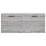 vidaXL Dulap de perete, gri sonoma, 80x36,5x35 cm, lemn compozit