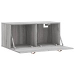 vidaXL Dulap de perete, gri sonoma, 80x36,5x35 cm, lemn compozit