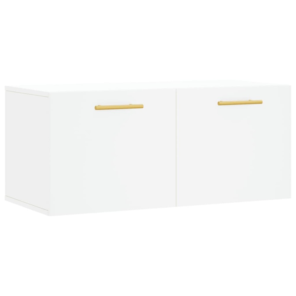 vidaXL Dulap de perete, alb, 80x36,5x35 cm, lemn compozit