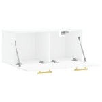 vidaXL Dulap de perete, alb, 80x36,5x35 cm, lemn compozit vidaXL Dulap de perete, alb, 80x36,5x35 cm, lemn compozit