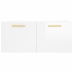 vidaXL Dulap de perete, alb extralucios, 80x36,5x35 cm, lemn compozit