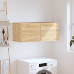 vidaXL Dulap de perete, stejar sonoma, 80x36,5x35 cm, lemn compozit vidaXL Dulap de perete, stejar sonoma, 80x36,5x35 cm, lemn compozit