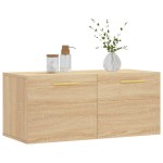 vidaXL Dulap de perete, stejar sonoma, 80x36,5x35 cm, lemn compozit vidaXL Dulap de perete, stejar sonoma, 80x36,5x35 cm, lemn compozit