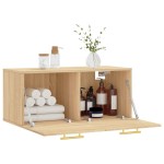 vidaXL Dulap de perete, stejar sonoma, 80x36,5x35 cm, lemn compozit vidaXL Dulap de perete, stejar sonoma, 80x36,5x35 cm, lemn compozit