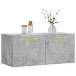 vidaXL Dulap de perete, gri beton, 80x36,5x35 cm, lemn compozit