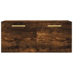 vidaXL Dulap de perete, stejar fumuriu, 80x36,5x35 cm, lemn compozit