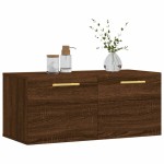 vidaXL Dulap de perete, stejar maro, 80x36,5x35 cm, lemn compozit