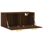 vidaXL Dulap de perete, stejar maro, 80x36,5x35 cm, lemn compozit