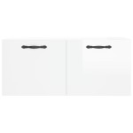 vidaXL Dulap de perete, alb extralucios, 80x36,5x35 cm, lemn compozit