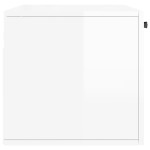 vidaXL Dulap de perete, alb extralucios, 80x36,5x35 cm, lemn compozit