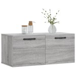 vidaXL Dulap de perete, gri sonoma, 80x36,5x35 cm, lemn compozit