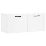 vidaXL Dulap de perete, alb, 80x36,5x35 cm, lemn compozit vidaXL Dulap de perete, alb, 80x36,5x35 cm, lemn compozit