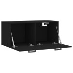 vidaXL Dulap de perete, negru, 80x36,5x35 cm, lemn compozit