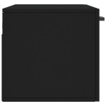 vidaXL Dulap de perete, negru, 80x36,5x35 cm, lemn compozit