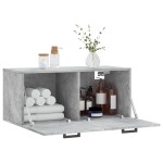 vidaXL Dulap de perete, gri beton, 80x36,5x35 cm, lemn compozit