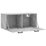 vidaXL Dulap de perete, gri beton, 80x36,5x35 cm, lemn compozit