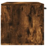 vidaXL Dulap de perete, stejar fumuriu, 80x36,5x35 cm, lemn compozit