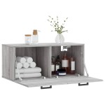 vidaXL Dulap de perete, gri sonoma, 80x36,5x35 cm, lemn compozit