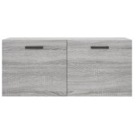 vidaXL Dulap de perete, gri sonoma, 80x36,5x35 cm, lemn compozit