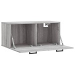 vidaXL Dulap de perete, gri sonoma, 80x36,5x35 cm, lemn compozit