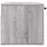 vidaXL Dulap de perete, gri sonoma, 80x36,5x35 cm, lemn compozit