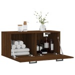 vidaXL Dulap de perete, stejar maro, 80x36,5x35 cm, lemn compozit