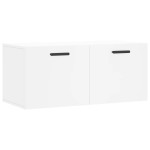 vidaXL Dulap de perete, alb, 80x36,5x35 cm, lemn compozit vidaXL Dulap de perete, alb, 80x36,5x35 cm, lemn compozit
