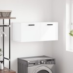 vidaXL Dulap de perete, alb, 80x36,5x35 cm, lemn compozit vidaXL Dulap de perete, alb, 80x36,5x35 cm, lemn compozit